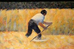 08 The Mower - Georges Seurat 1881-82 - Robert Lehman Collection New York Metropolitan Museum Of Art.jpg